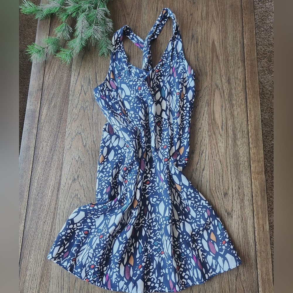 Anthropologie Chroma Mosaic Shift Dress Cross